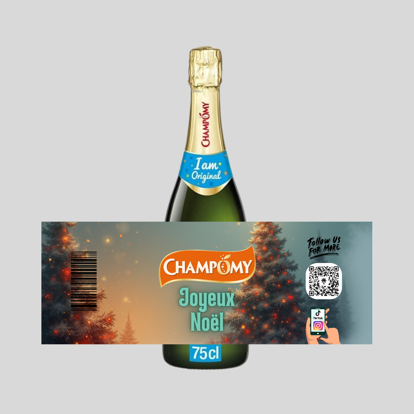 Étiquettes CHAMPOMY (Joyeux Noël Gris)