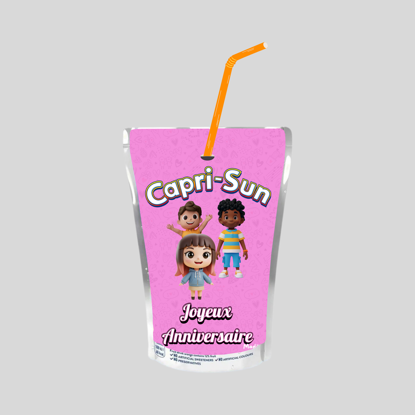 Jus CAPRI-SUN (Anniversaire Enfant Rose) Multi-Vitamin 200ml