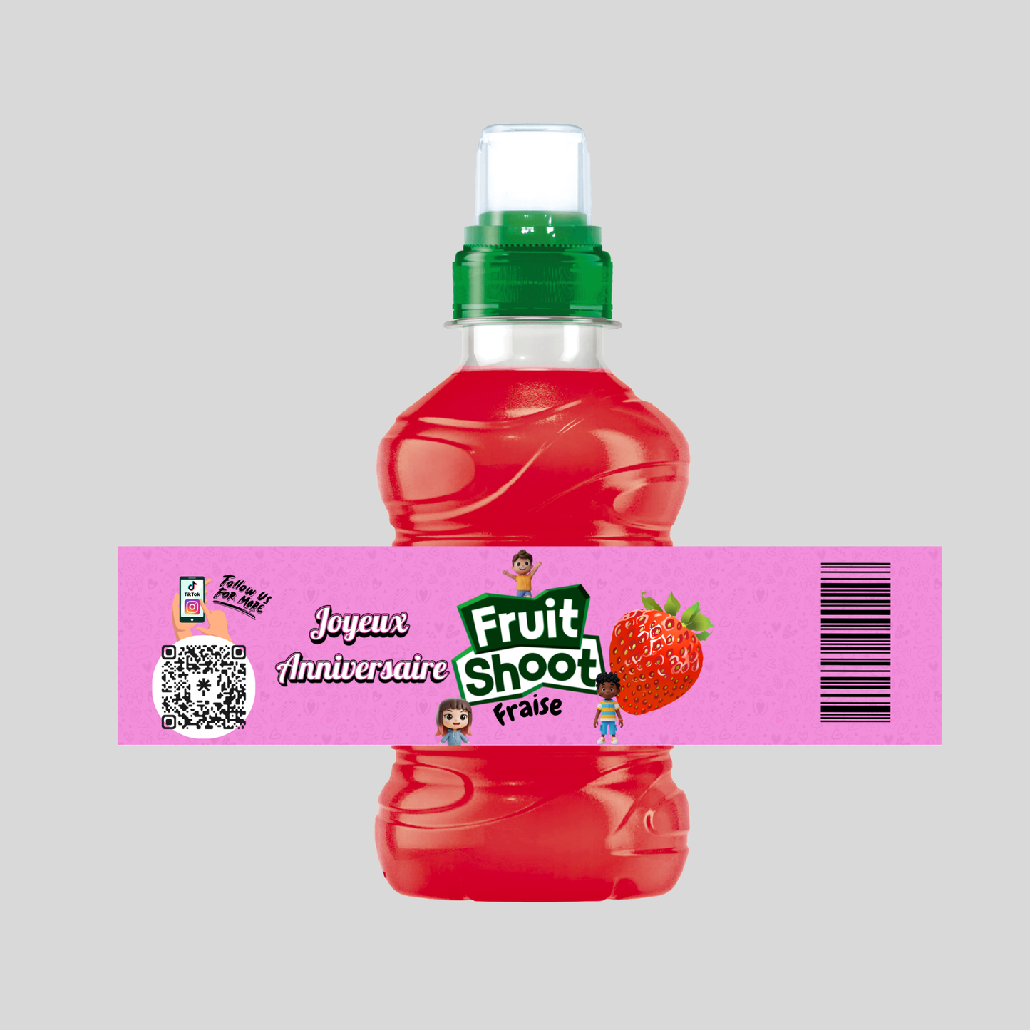 Jus FRUIT SHOOT (Anniversaire Enfants Rose) Fraise 20cl