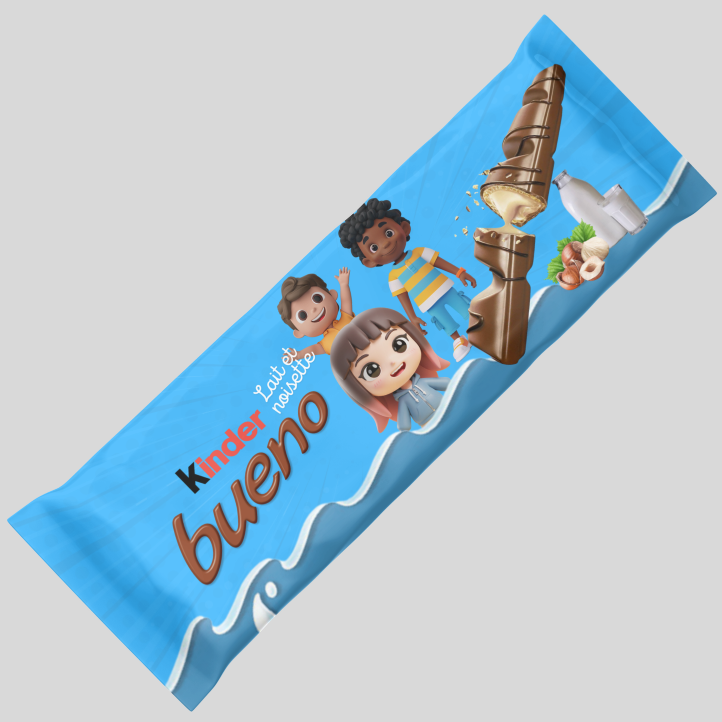 Chocolat KINDER BUENO (Anniversaire Enfants Bleu)