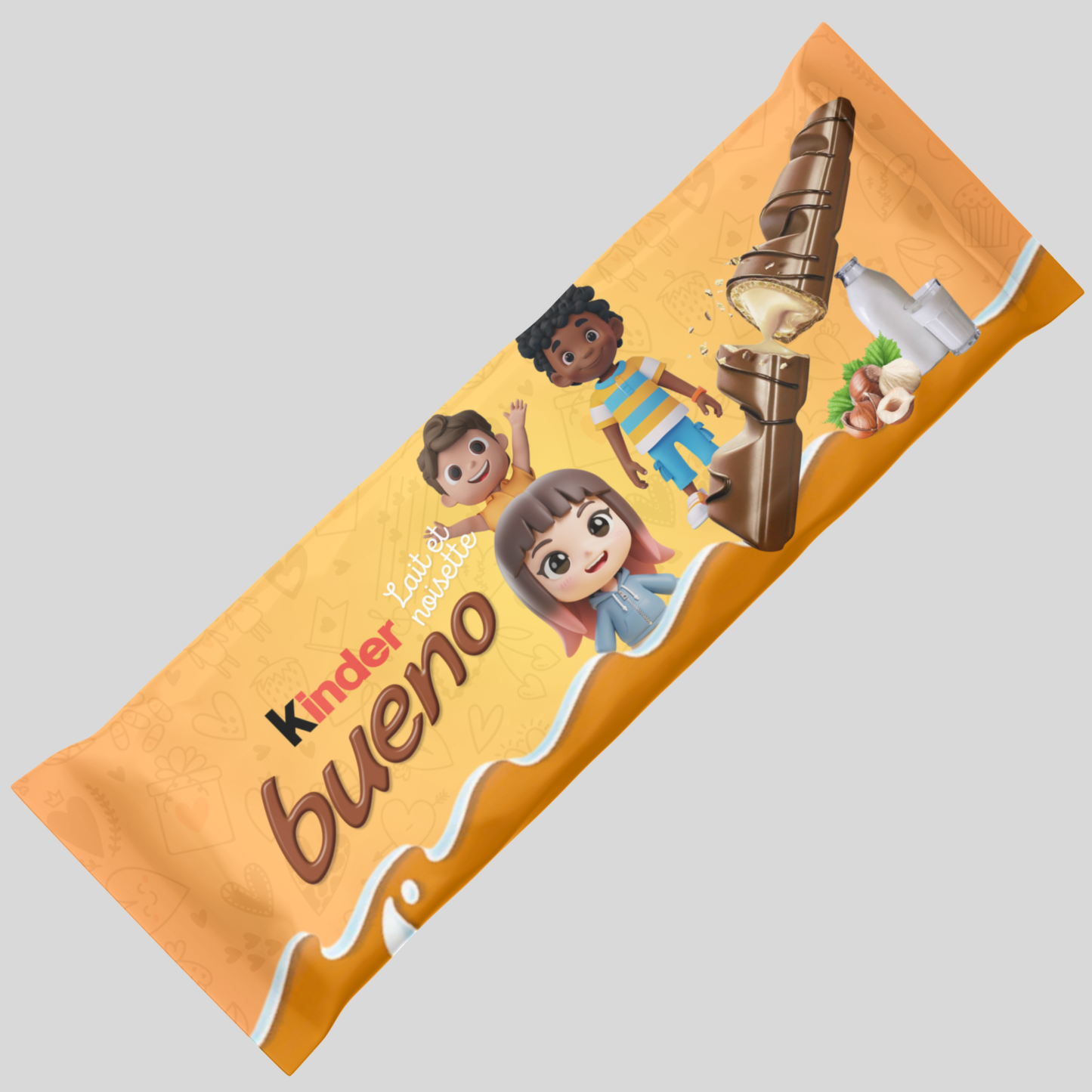 Chocolat KINDER BUENO (Anniversaire Enfants Orange)
