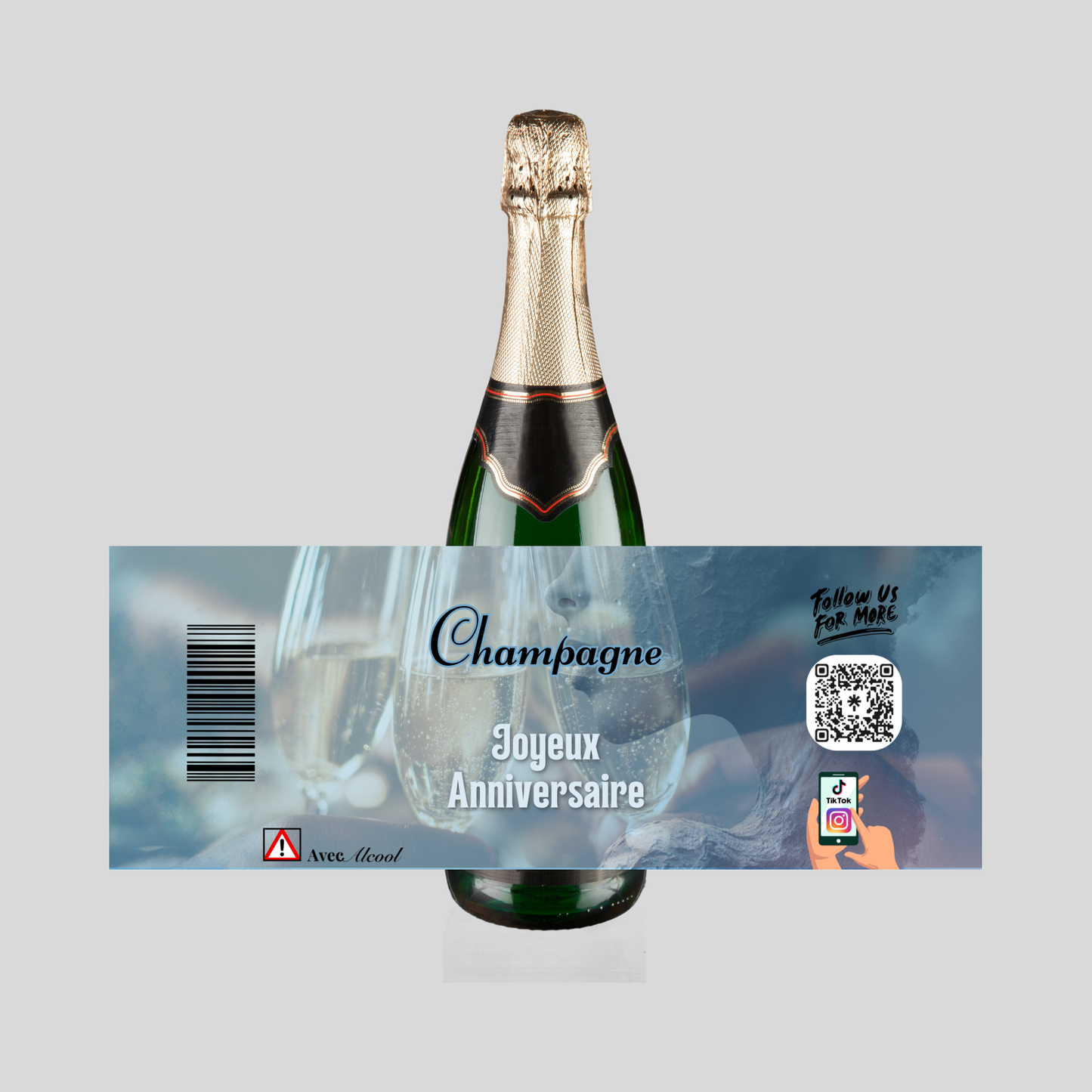 Étiquette Champagne Infinity