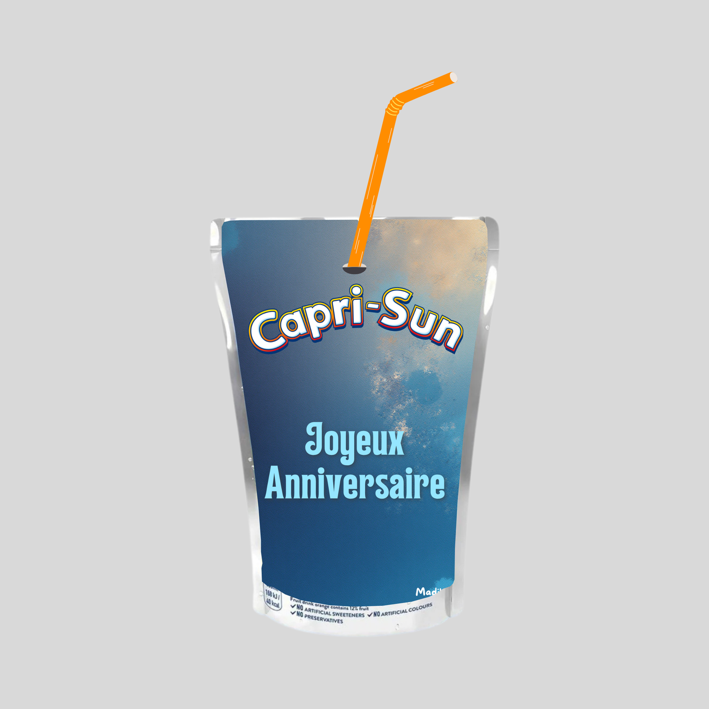 Jus CAPRI-SUN (Anniversaire Texture Bleu) Multi-Vitamin 200ml