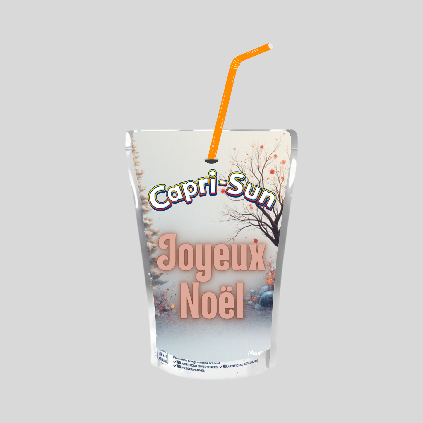 Jus CAPRI-SUN (Joyeux Noël Blanc) Multi-Vitamin 200ml