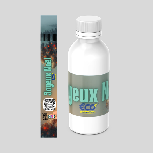Bouteille d'Eau (Joyeux Noël Gris) 50cl
