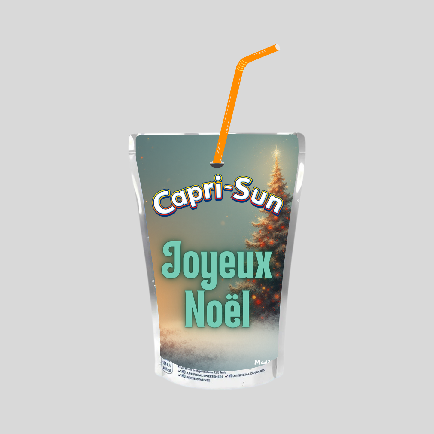 Jus CAPRI-SUN (Joyeux Noël Gris) Multi-Vitamin 200ml