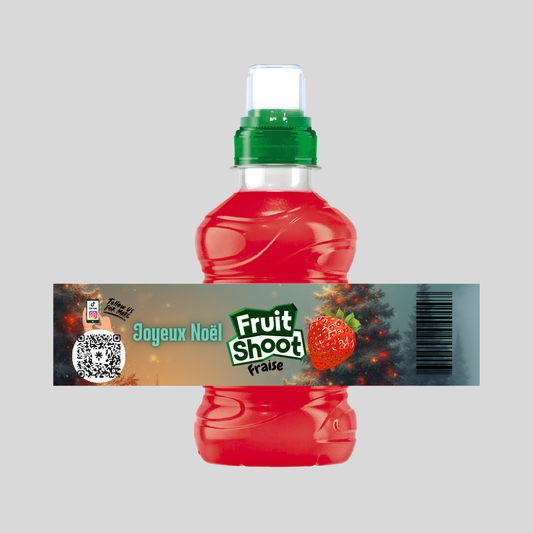 Jus FRUIT SHOOT (Joyeux Noël Rouge et Blanc) Fraise 20cl
