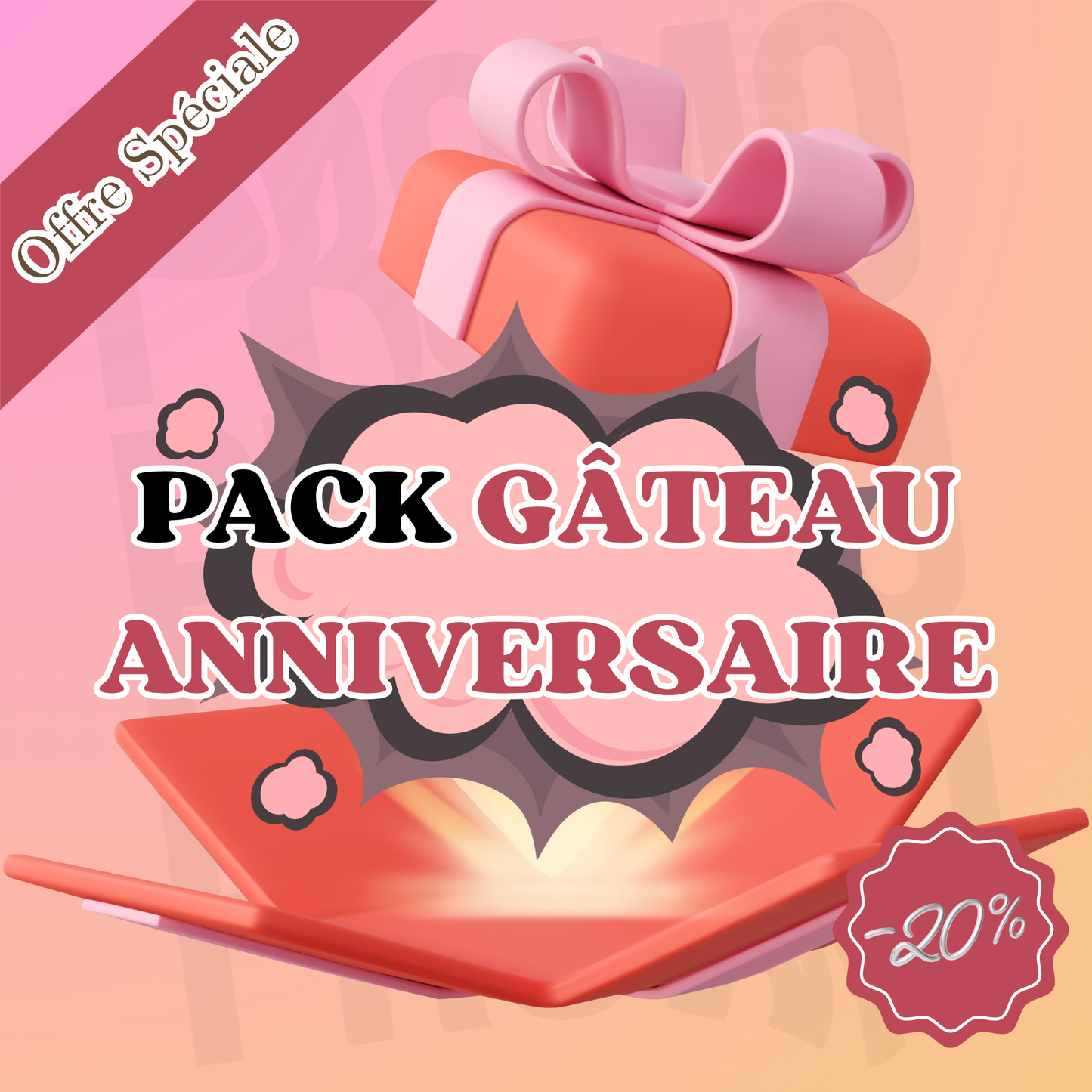 Coffret Premium Thème Gâteau D'anniversaire