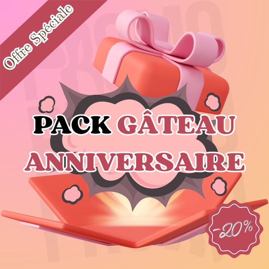 Coffret Premium Thème Gâteau D'anniversaire