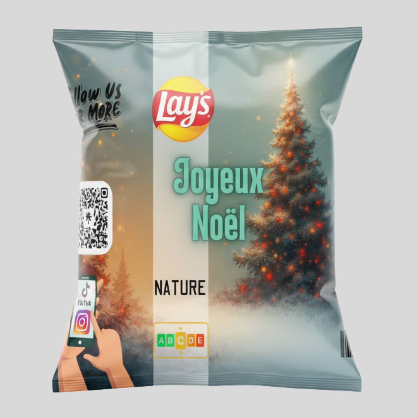 Chips de Noël Gris 28g