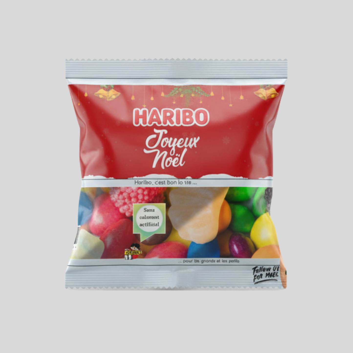 Bonbon HARIBO (Joyeux Noël Rouge et Blanc) 30g