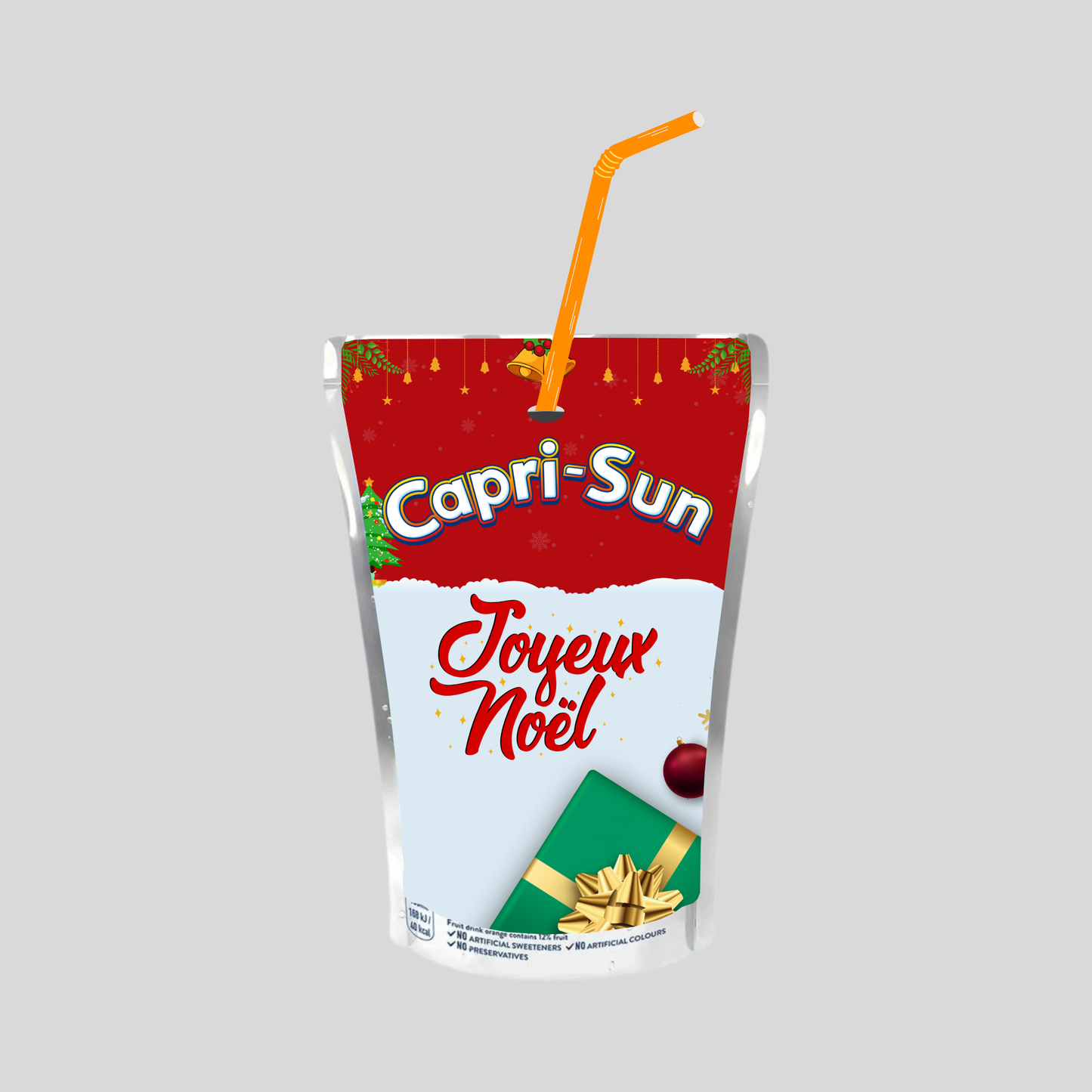 Jus CAPRI-SUN (Joyeux Noël Rouge et Blanc) Multi-Vitamin 200ml
