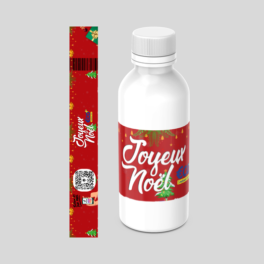 Bouteille d'Eau (Joyeux Noël Rouge et Blanc) 50cl
