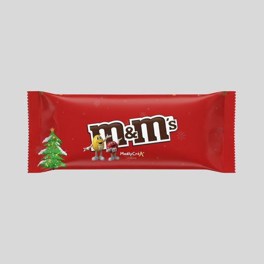 Chocolat M&M's (Anniversaire Joyeux Noël Rouge et Blanc) 45g