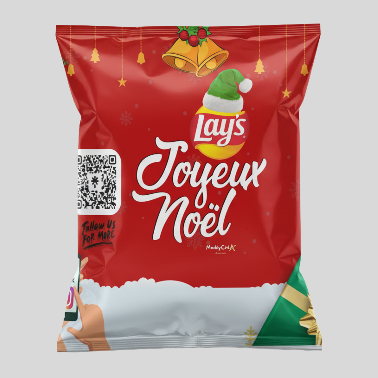 Chips de Noël Rouge 28g