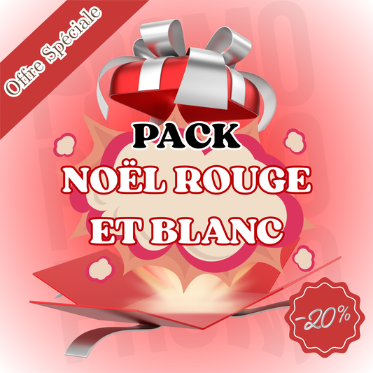 Coffret Premium Thème Noël Rouge et Blanc