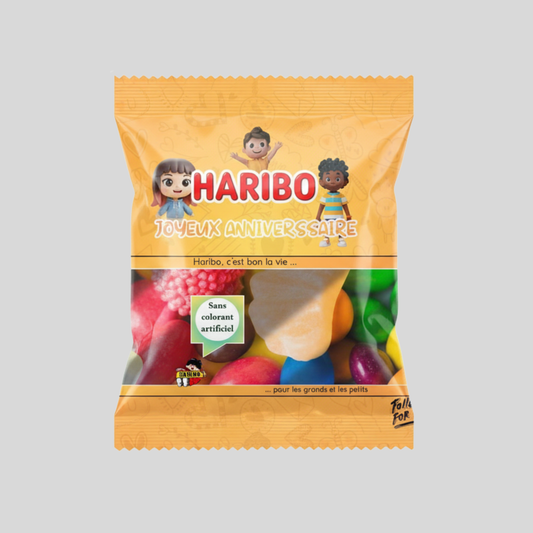 Bonbon HARIBO (Anniversaire Enfants Orange) 30g
