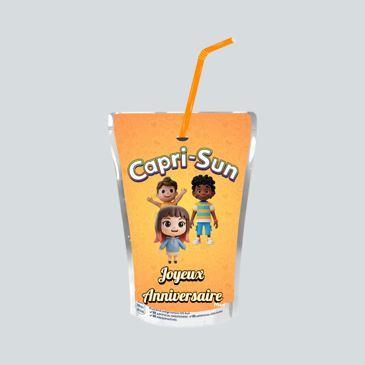 Jus CAPRI-SUN (Anniversaire Enfant Orange) Multi-Vitamin 200ml