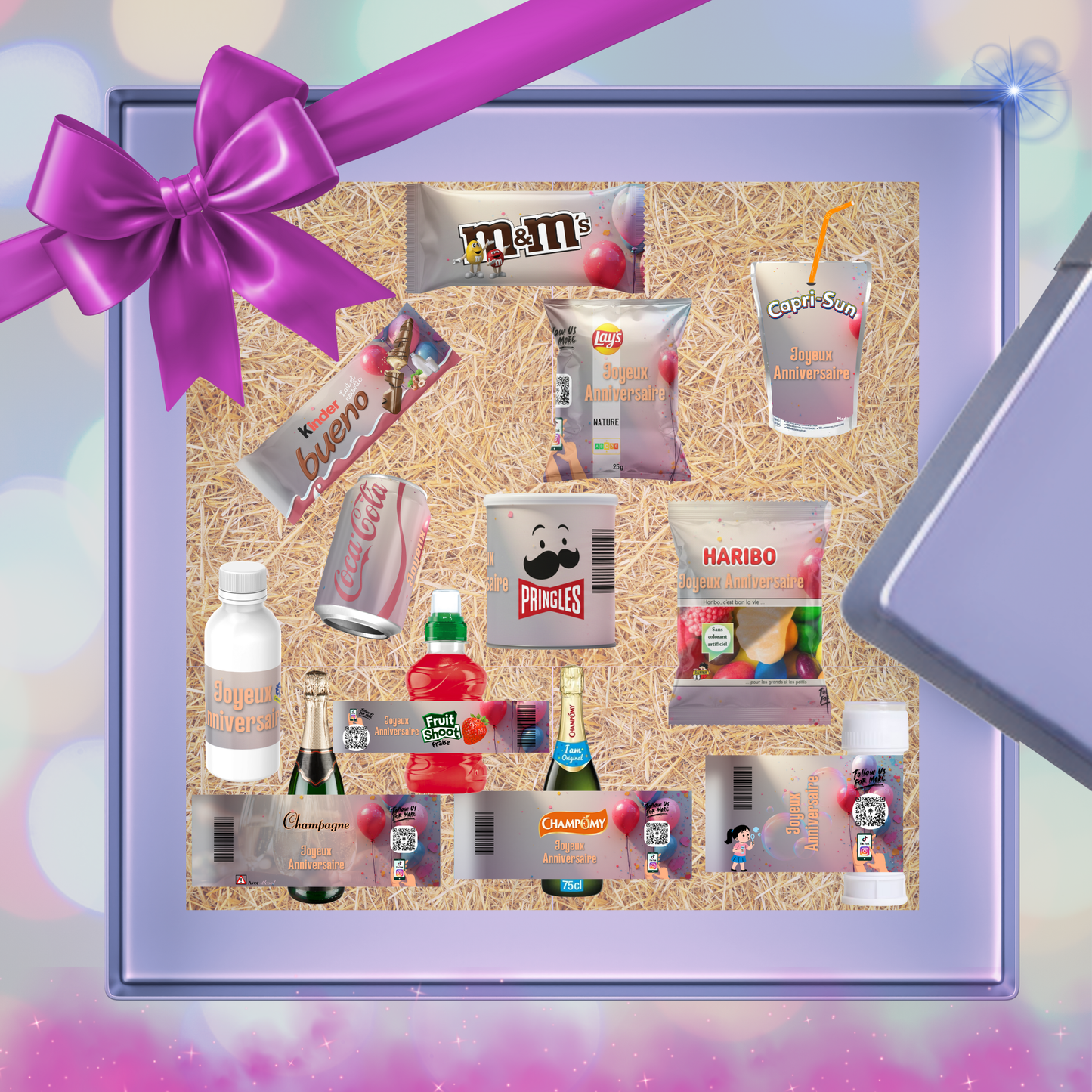 Coffret Premium Thème Ballon d'Anniversaire