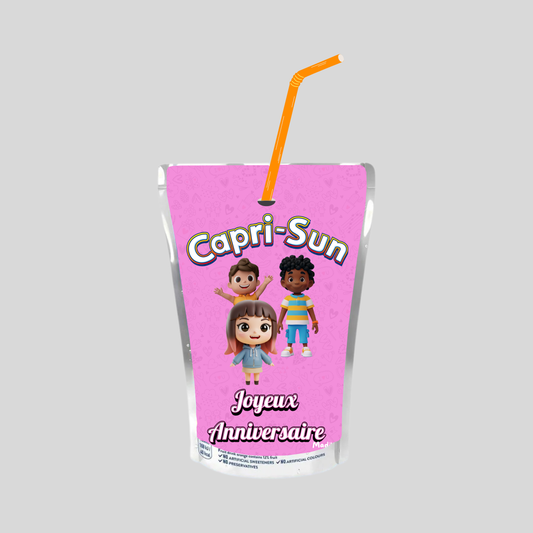 Jus CAPRI-SUN (Anniversaire Enfant Rose) Multi-Vitamin 200ml