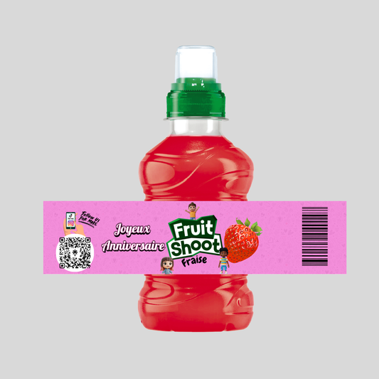 Jus FRUIT SHOOT (Anniversaire Enfants Rose) Fraise 20cl