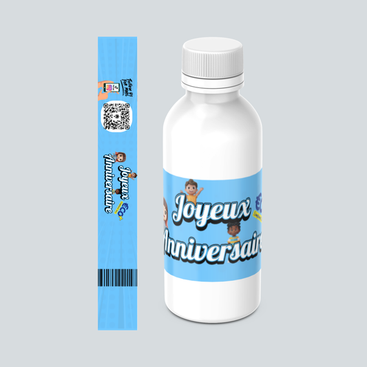 Bouteille d'Eau (anniversaire Enfants Bleu) 50cl