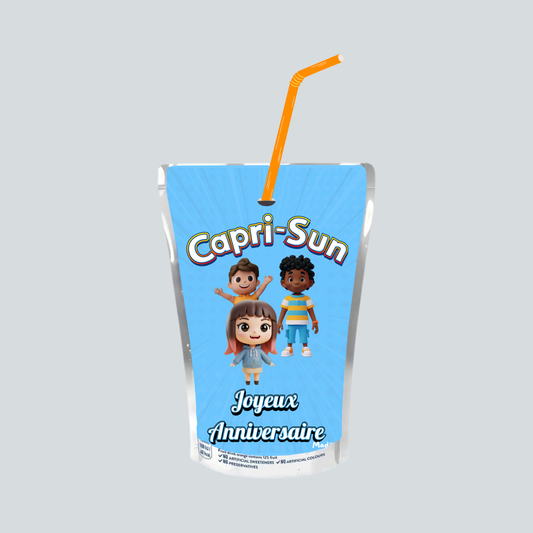 Jus CAPRI-SUN (Anniversaire Enfant Bleu) Multi-Vitamin 200ml