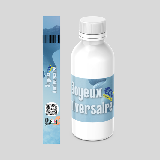 Bouteille d'Eau (anniversaire Infinity Gris) 50cl