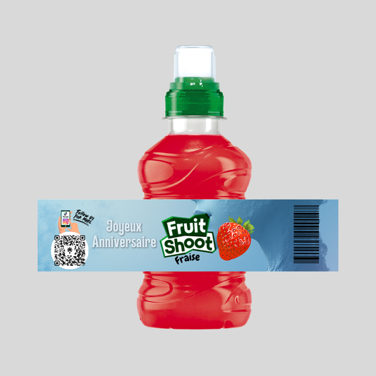 Jus FRUIT SHOOT (Anniversaire Infinity Gris) Fraise 20cl