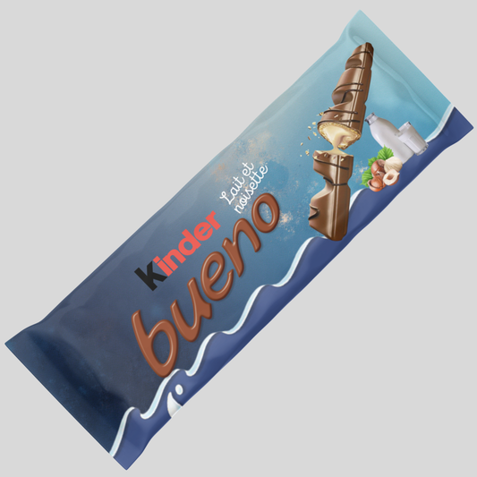 Chocolat KINDER BUENO (Anniversaire Texture Bleu)