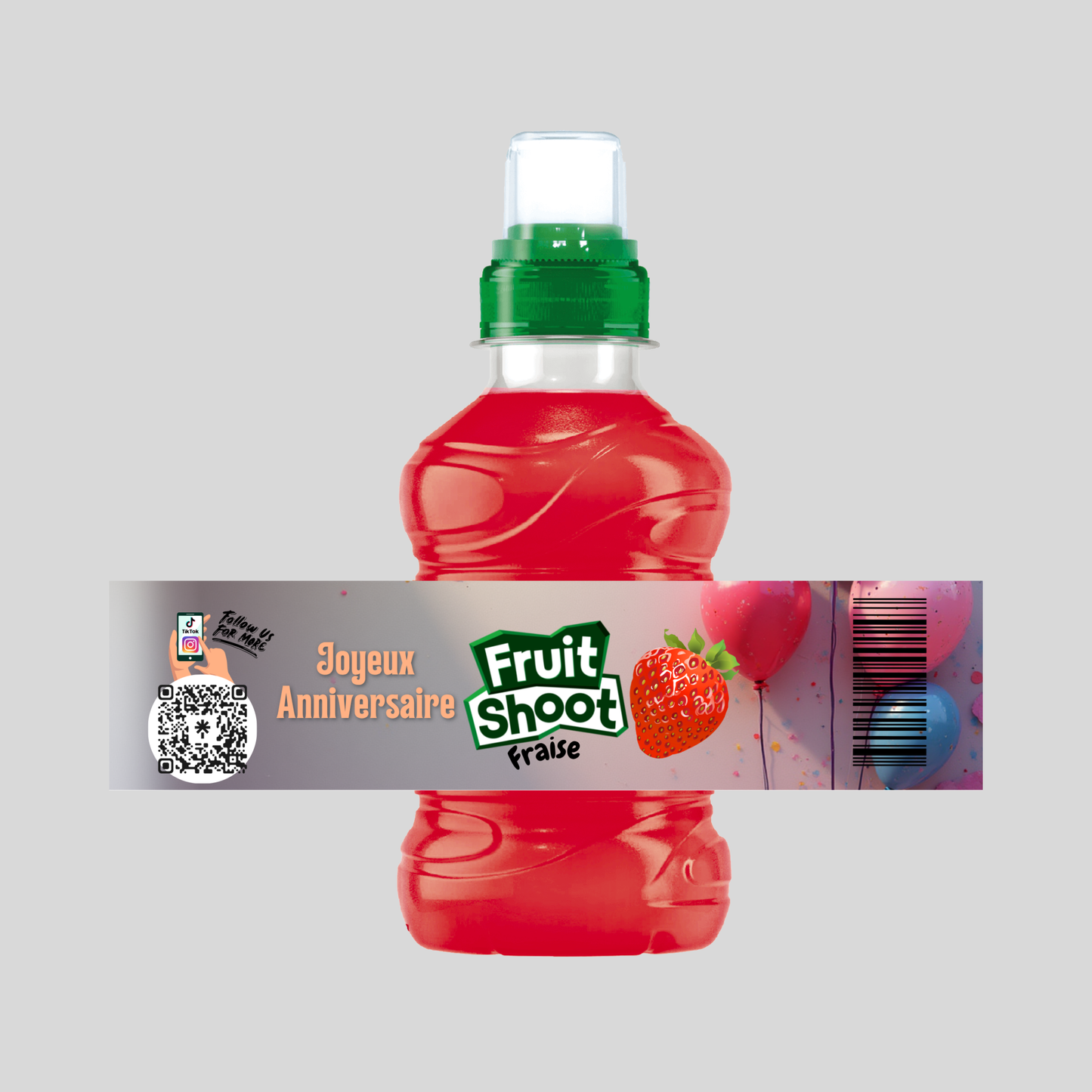 Jus FRUIT SHOOT (Ballons Anniversaire) Fraise 20cl
