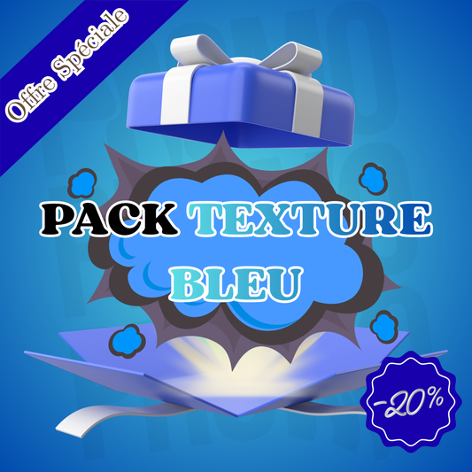 Coffret Premium Thème Texture Bleu