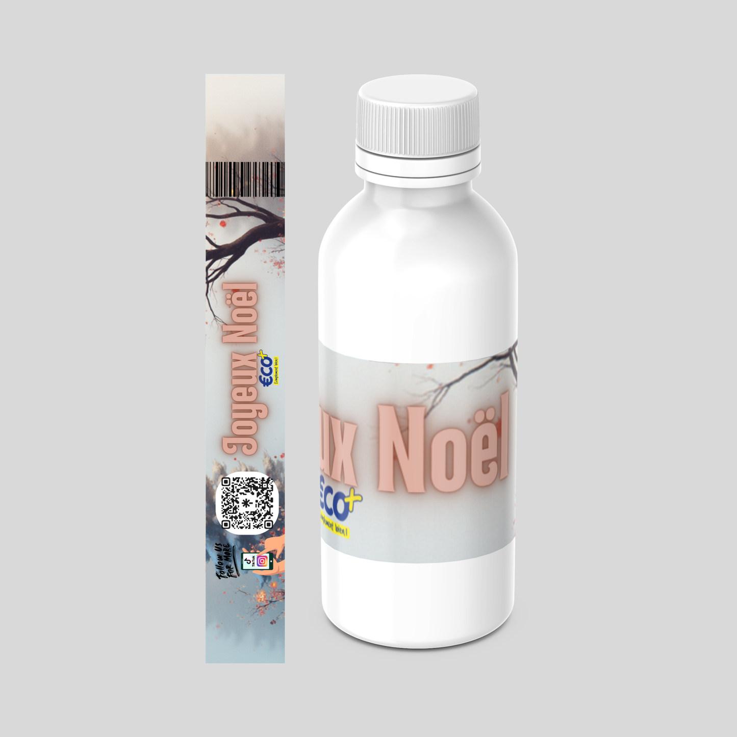 Bouteille d'Eau (Joyeux Noël Blanc) 50cl