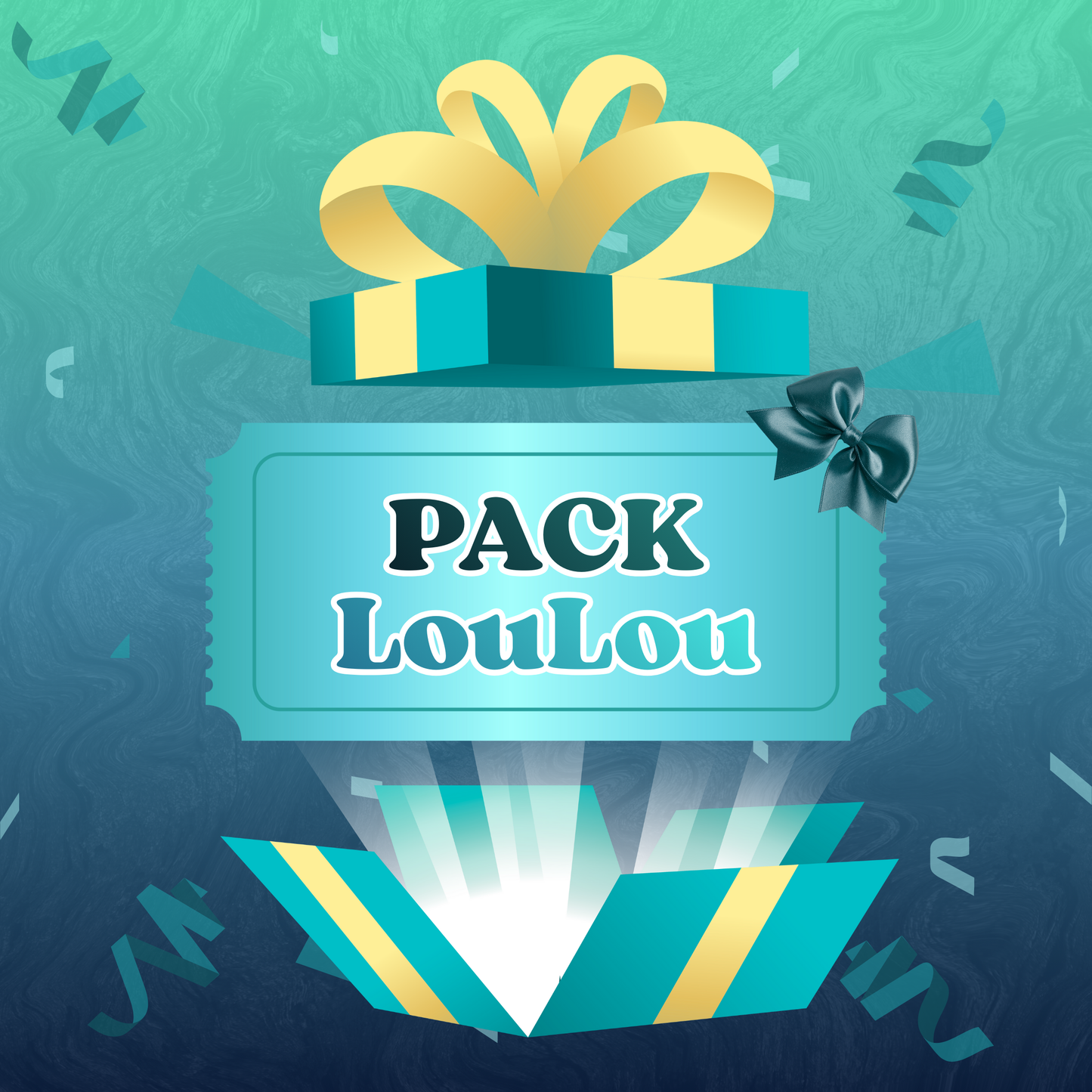 Pack LouLou Anniversaire Personnalisé - 5 Chips + 5 Capri-Sun + 5 Kinder + 5 Bonbons + Eau + Champomy + Bulles