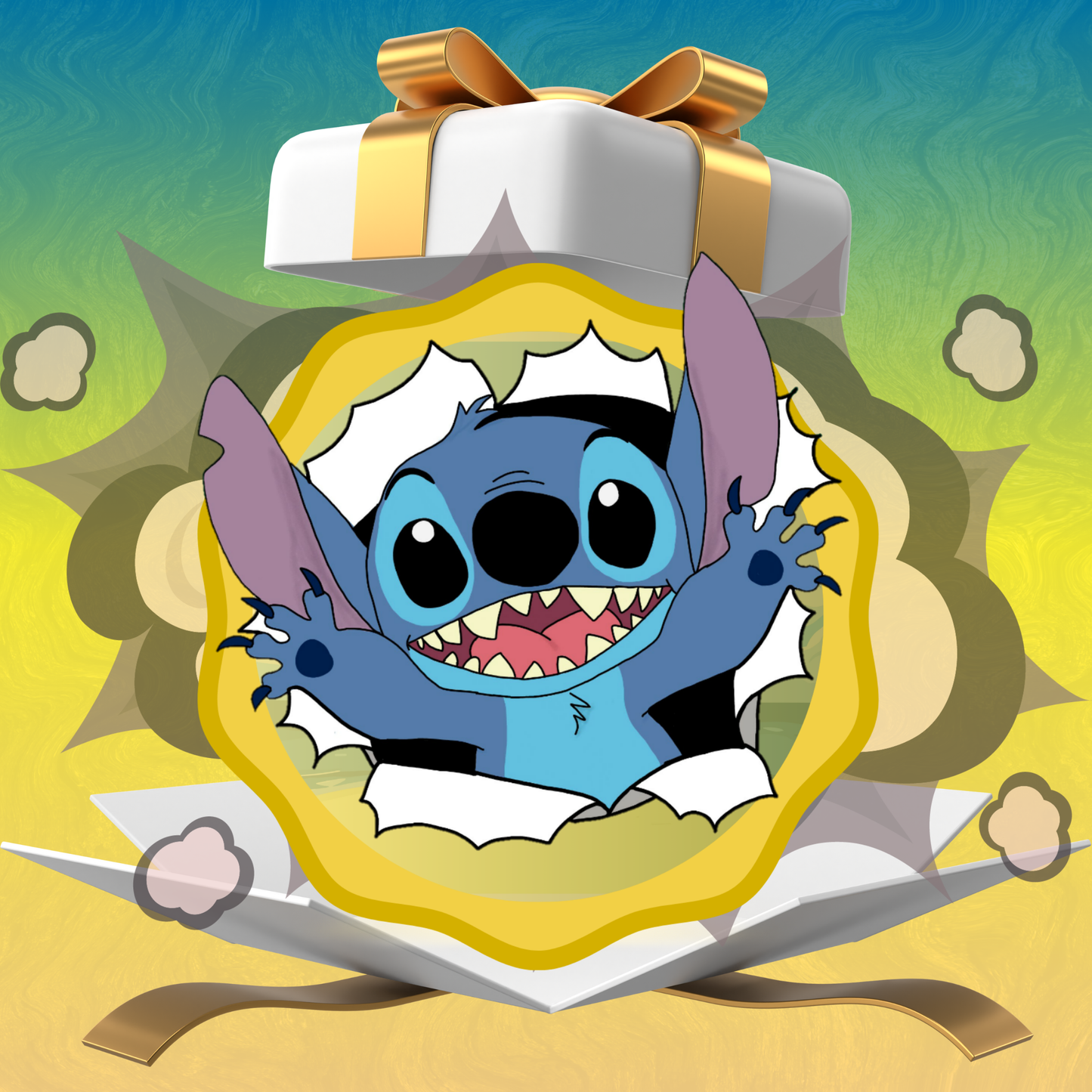 Pack LouLou Anniversaire Personnalisé - 5 Chips + 5 Capri-Sun + 5 Kinder + 5 Bonbons + Eau + Champomy + Bulles