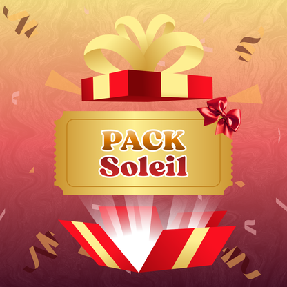 Pack Soleil Anniversaire Personnalisé - 5 Chips + 5 Fruit-Shoot + 5 Kinder + 5 Bonbons + Eau + Champomy + Bulles