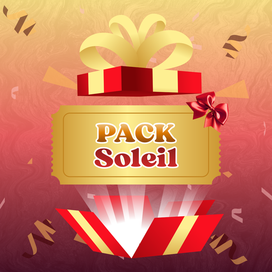 Pack Soleil Anniversaire Personnalisé - 5 Chips + 5 Fruit-Shoot + 5 Kinder + 5 Bonbons + Eau + Champomy + Bulles